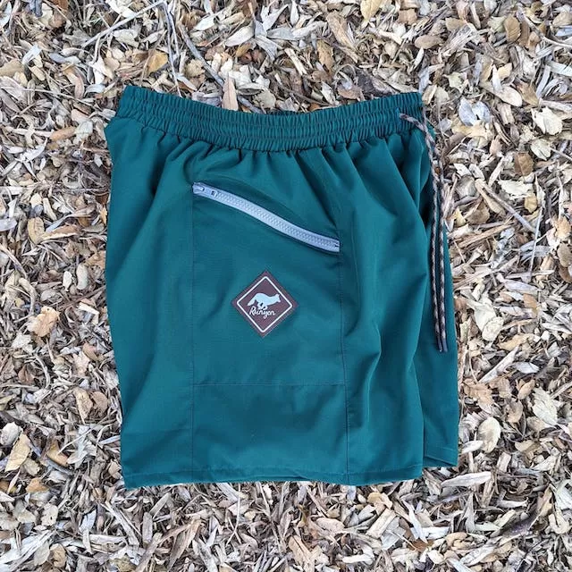 Runyon TrailStash 5" Gravel Short 2.0 Shell - Hunter Green