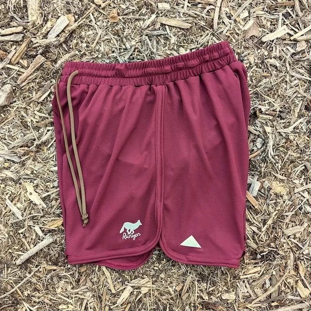 Runyon Maroon Running Short - Retro Ranger 4" Inch Workout Short American Made In USA