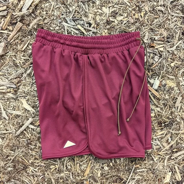 Runyon Maroon Running Short - Retro Ranger 4" Inch Workout Short American Made In USA