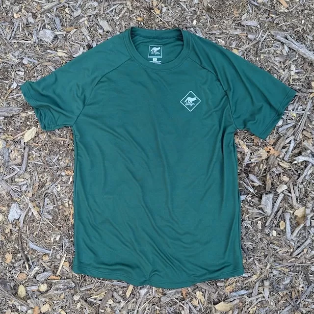 Runyon Canyon Apparel Men's Forest Green Workout Performance Shirt Made In USA