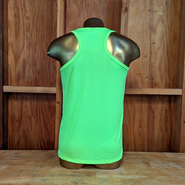 Runyon Men's Neon Yellow Racerback Fitness Tank Top - Running, Workout, Gym Singlet - Made In The USA