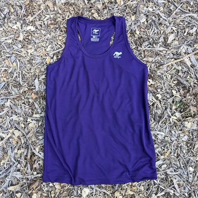 Runyon Men's Purple Racerback Fitness Tank Top - Running, Workout, Gym Singlet - Made In The USA