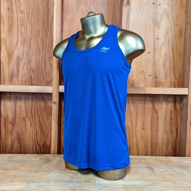 Runyon Men's Royal Blue Racerback Fitness Tank Top - Running, Workout, Gym Singlet - Made In The USA