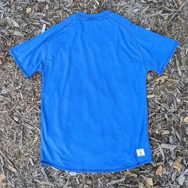 Runyon CozyLite Royal Blue Raglan Camp Shirt - Running, Hiking, Workout Shirt American Made In USA Runyon CozyLite Royal Blue Raglan Camp Shirt - Running, Hiking, Workout Shirt American Made In USA