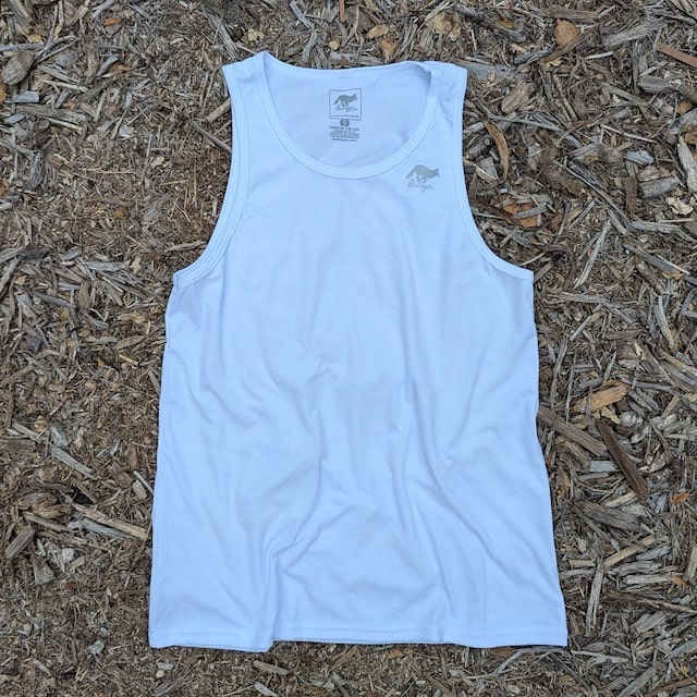 Runyon Canyon Apparel Mens White Performance Tank (Made In USA)