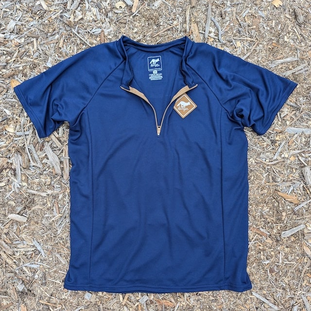 Runyon Navy Blue Gravel Cycling Jersey American Made In USA