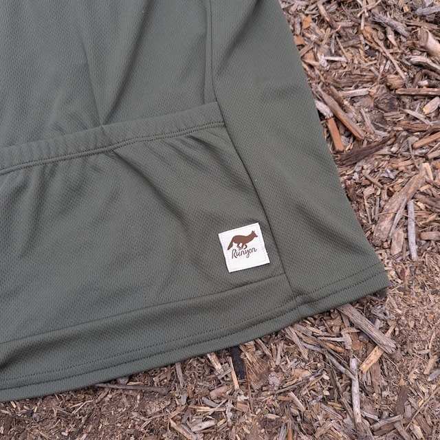 Runyon Men's Classic Cycling Jersey - Olive Green