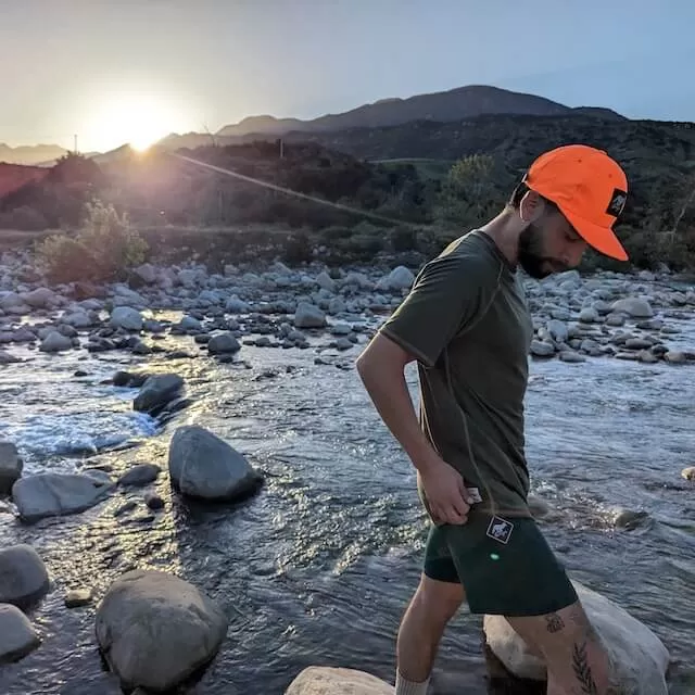 Runyon CozyLite Olive Green Raglan Camp Shirt - Running, Hiking, Workout Shirt American Made In USA