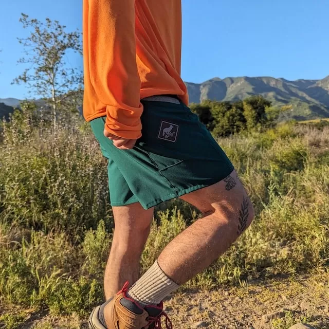 Runyon TrailStash 5" Gravel Short 2.0 Shell - Hunter Green