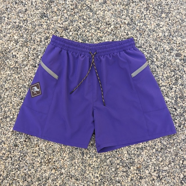 Runyon Women's Unisex TrailStash 5" Gravel Short 2.0 Shell - Purple Short for Hiking, Trail Running, Workouts