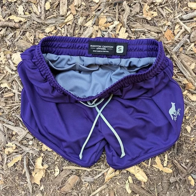 Runyon Purple Running Short - Retro Ranger 4" Inch Workout Short American Made In USA