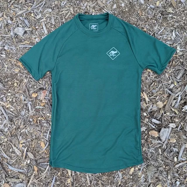 Runyon Canyon Apparel Unisex Forest Green Workout Shirt, Running Shirt | Made In USA