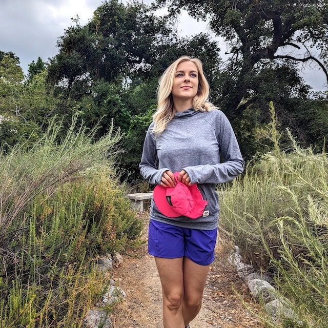 Runyon Unisex Heather Grey Pocketed Sun Hoodie Shirt Long Sleeve Thumbholes Sun Protection Quick Dry American Made In USA