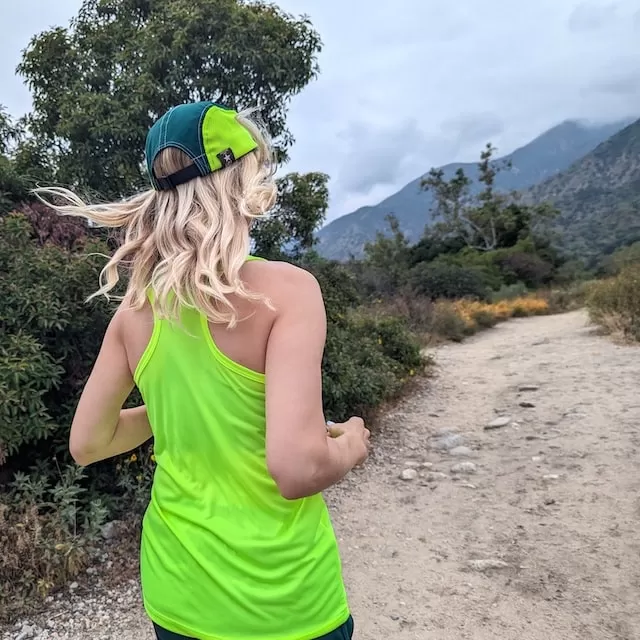 Runyon Women's Neon Yellow Racerback Fitness Tank Top - Running, Workout, Gym Singlet - Made In The USA