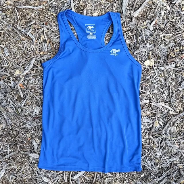 Runyon Women's Royal Blue Racerback Fitness Tank Top - Running, Workout, Gym Singlet - Made In The USA