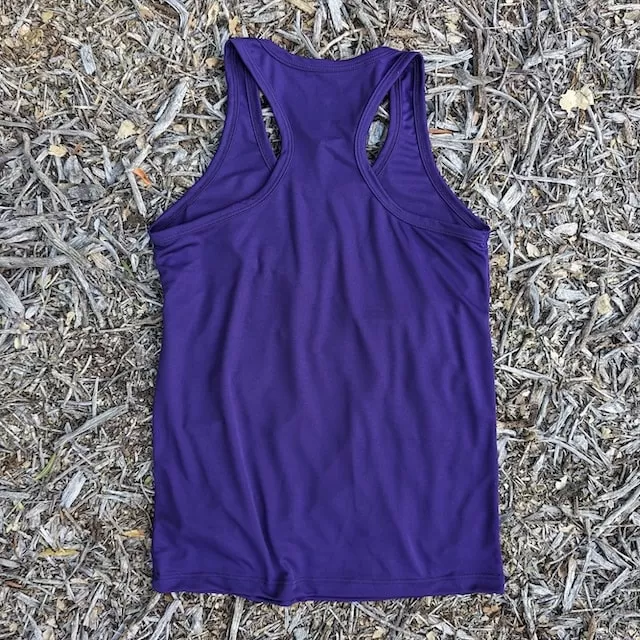 Runyon Women's Purple Racerback Fitness Tank Top - Running, Workout, Gym Singlet - Made In The USA
