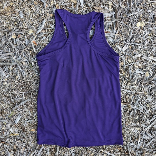 Runyon Women's Purple Racerback Fitness Tank Top - Running, Workout, Gym Singlet - Made In The USA