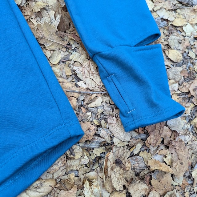 Runyon Alpine Blue Slopeside Cotton Fleece Zip-Up Pullover Sweater - Winter Outerwear Runyon Canyon Apparel