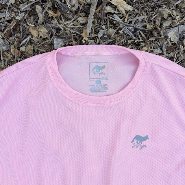 Runyon Canyon Apparel Mens Cool Pink Performance Trail Shirt Made In USA