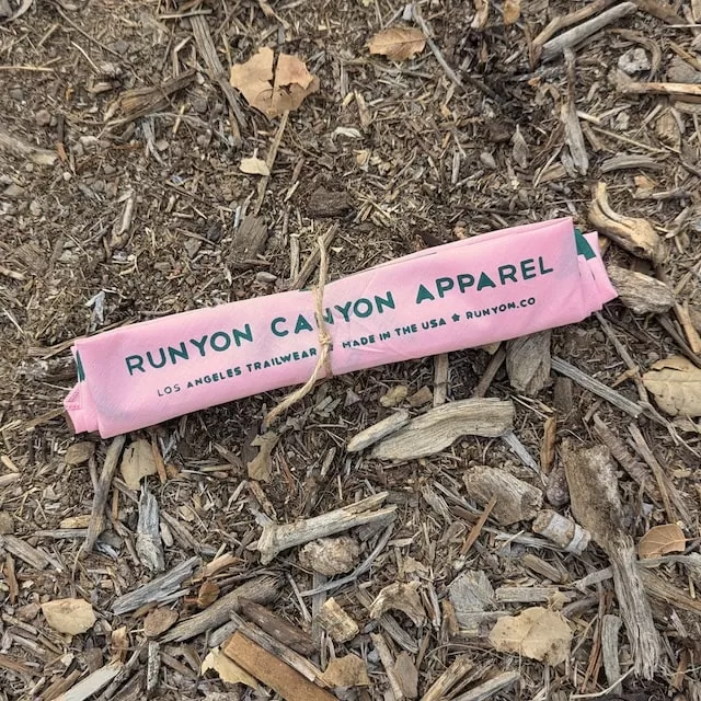 Runyon Cool Pink Forest American Made In USA Bandana Trail Running Hiking Fitness Outdoors Handkerchief Scarf
