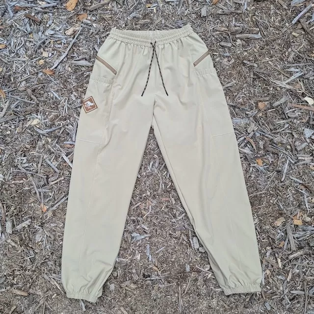 Runyon TrailStash Scrambler - Men's Khaki Sand Hiking Jogger Pants American Made In USA.