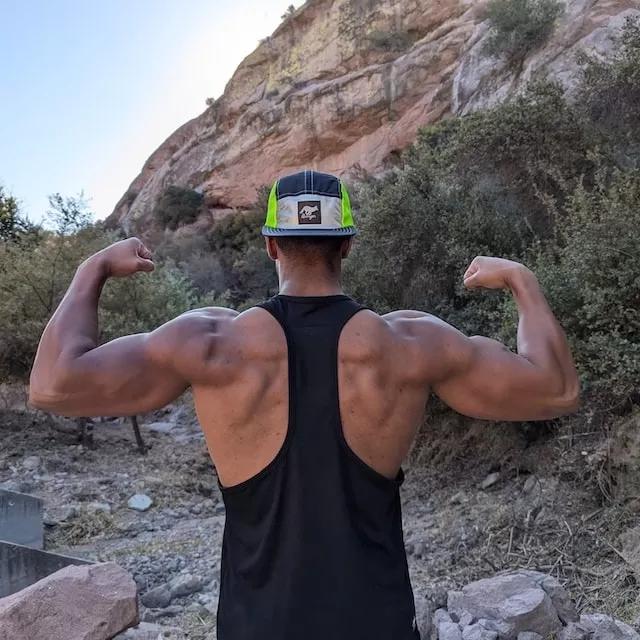 Runyon Black Razor Strap Pump Tank - Gym Stringer Racerback Workout Tank Top American Made In USA