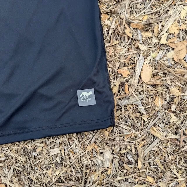 Runyon Men's Striped Star Black Hybrid Training Tank American Made In USA Running Workout Singlet