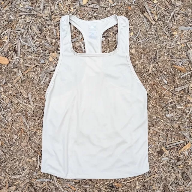 Runyon Sand Khaki Razor Strap Pump Tank - Gym Stringer Racerback Workout Tank Top American Made In USA