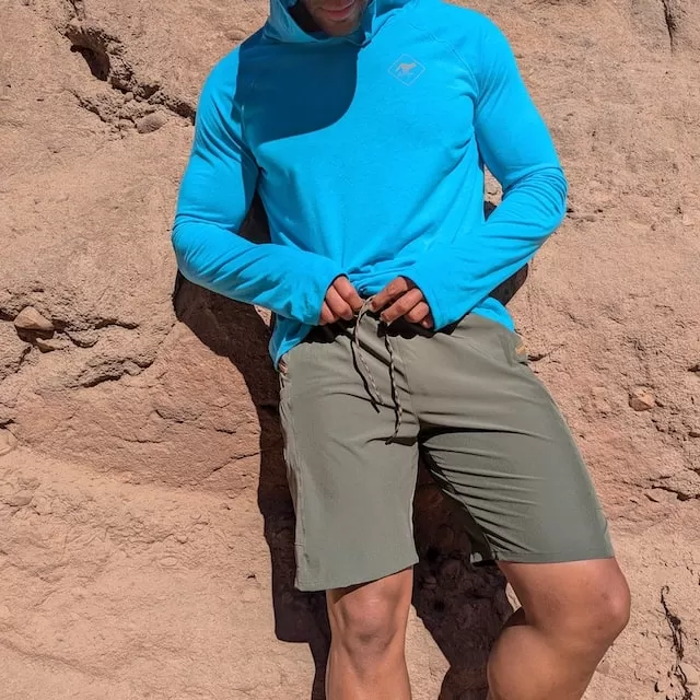 Runyon 9" TrailStash Gravel Cycling Short great for Trail Running, Hiking, Fitness Outdoors Olive Green