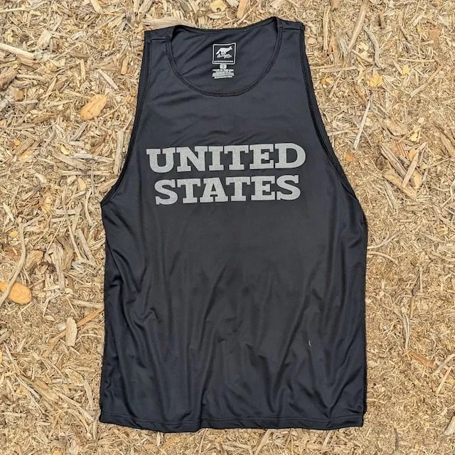 Runyon Men's United States Black Hybrid Training Tank