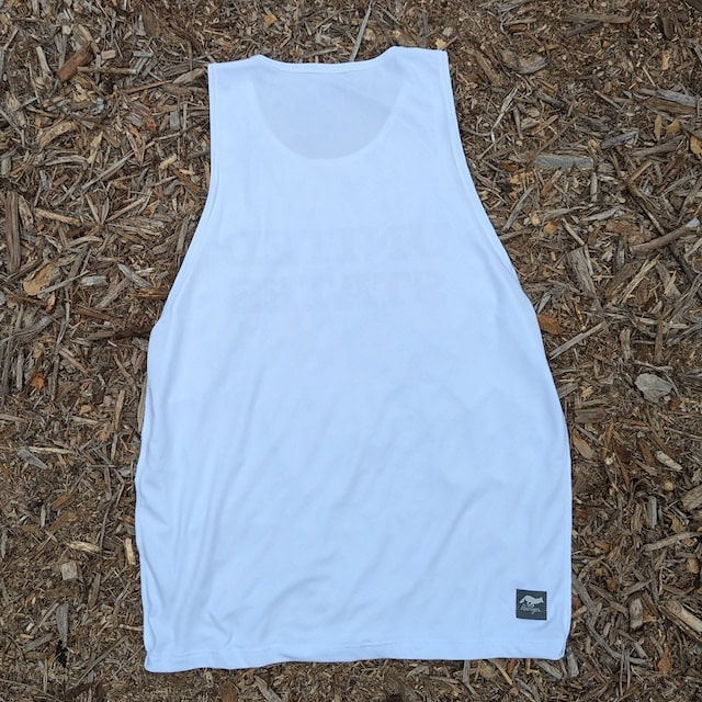 Runyon Men's United States White Hybrid Training Tank