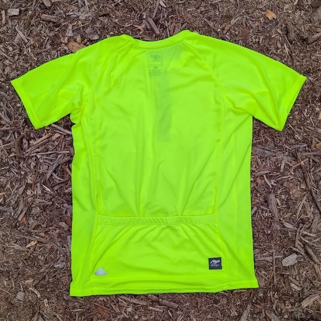 Runyon Neon Yellow Safety Fluorescent Cycling Jersey Gravel American Made In USA