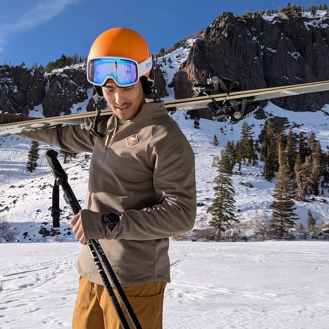 Runyon Olive Green Sierra Sage Slopeside Cotton Fleece Zip-Up