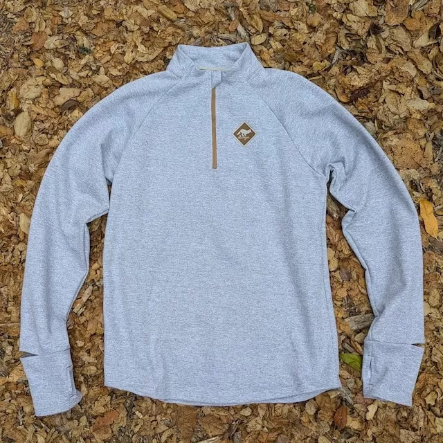 Runyon Heather Grey Slopeside Cotton Fleece Zip-Up Pullover Sweater - Winter Outerwear Runyon Canyon Apparel Runyon Heather Grey Slopeside Cotton Fleece Zip-Up Pullover Sweater - Winter Outerwear Runyon Canyon Apparel