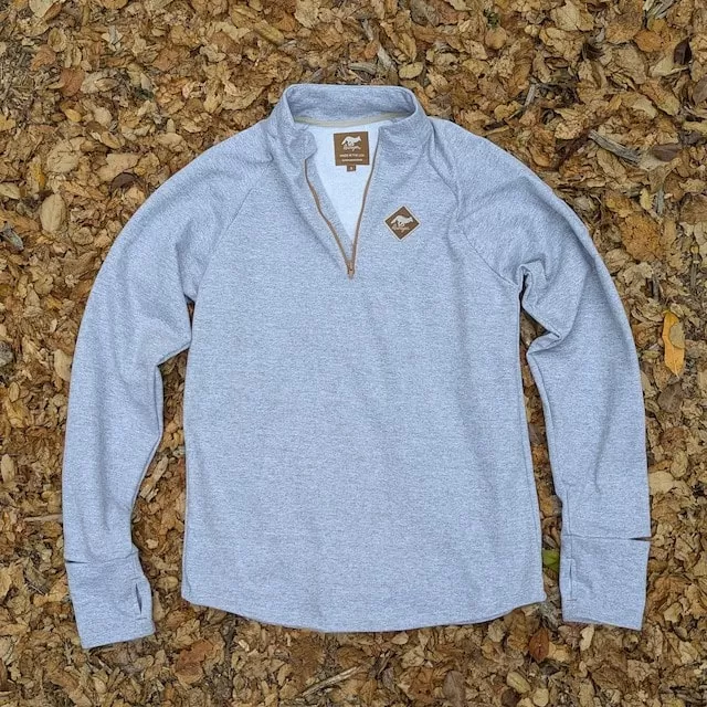 Runyon Heather Grey Slopeside Cotton Fleece Zip-Up Pullover Sweater - Winter Outerwear Runyon Canyon Apparel Runyon Heather Grey Slopeside Cotton Fleece Zip-Up Pullover Sweater - Winter Outerwear Runyon Canyon Apparel