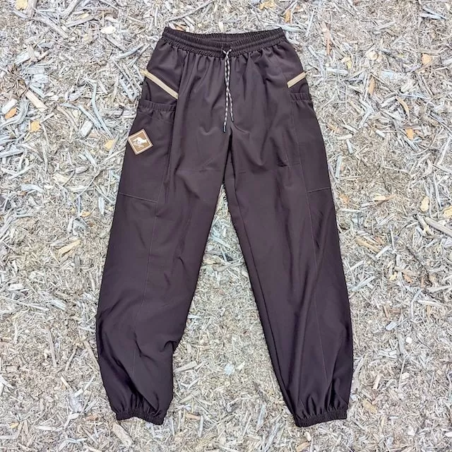 Runyon TrailStash Scrambler - Unisex Dark Brown Hiking Jogger Pants American Made In USA. Runyon TrailStash Scrambler - Unisex Dark Brown Hiking Jogger Pants American Made In USA.