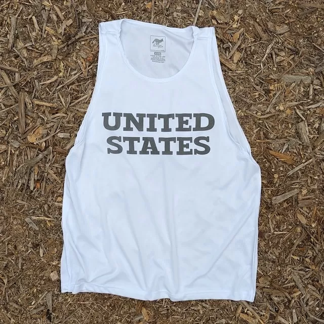 Runyon Women's United States White Hybrid Training Tank Runyon Women's United States White Hybrid Training Tank