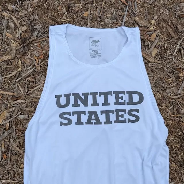 Runyon Women's United States White Hybrid Training Tank Runyon Women's United States White Hybrid Training Tank