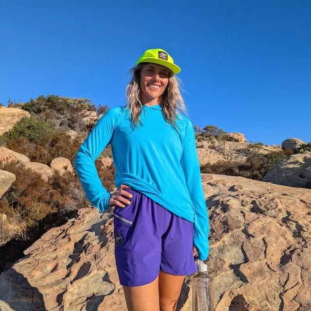 Runyon Women's Unisex TrailStash 5" Gravel Short 2.0 Shell - Purple Short for Hiking, Trail Running, Workouts
