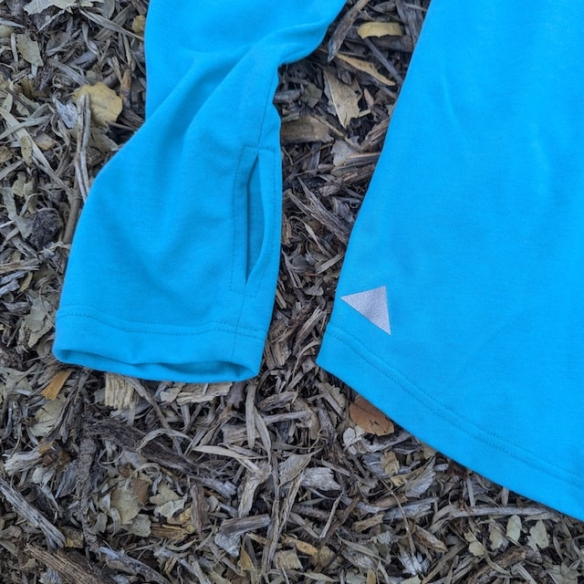 Runyon Unisex Aqua Trail Hoodie Shirt Long Sleeve Thumbholes Quick Dry American Made In USA