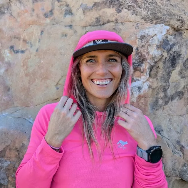 Runyon Unisex Hot Pink Hoodie Shirt Long Sleeve Thumbholes Sun Protection Quick Dry American Made In USA