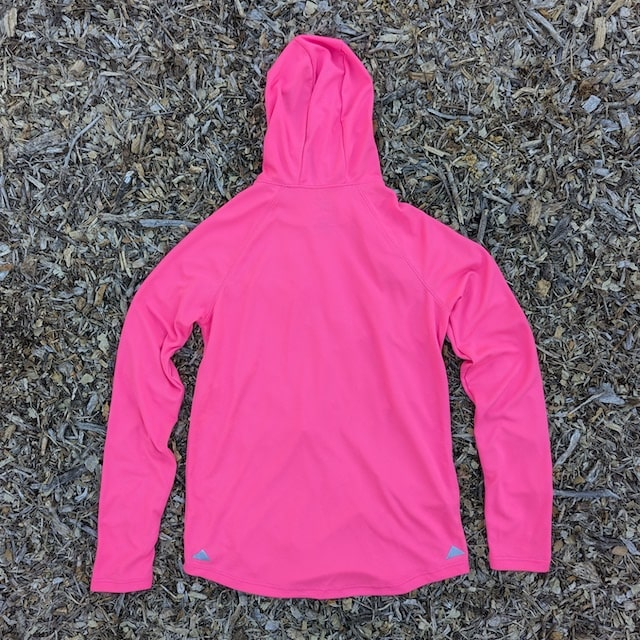 Runyon Unisex Hot Pink Hoodie Shirt Long Sleeve Thumbholes Sun Protection Quick Dry American Made In USA