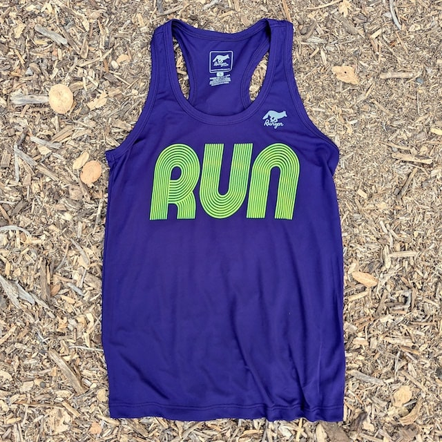 Runyon Purple Neon RUN Fitness Tank Made In USA | Runyon Canyon Apparel