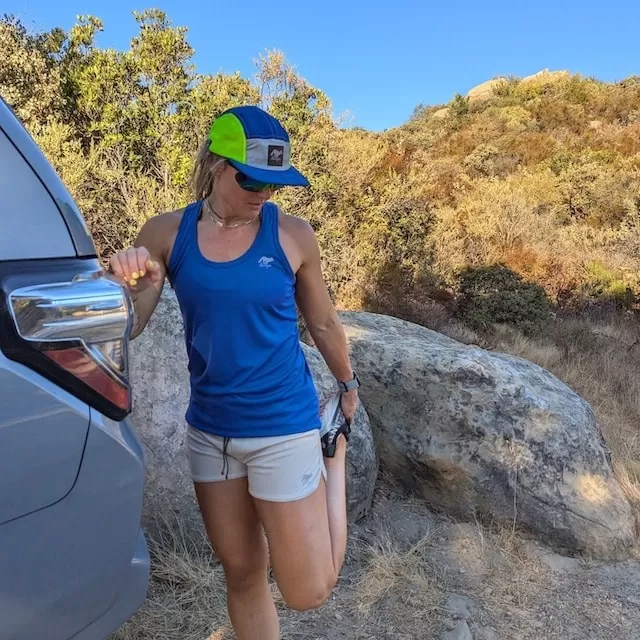 Runyon Women's Royal Blue Racerback Fitness Tank Top - Running, Workout, Gym Singlet - Made In The USA
