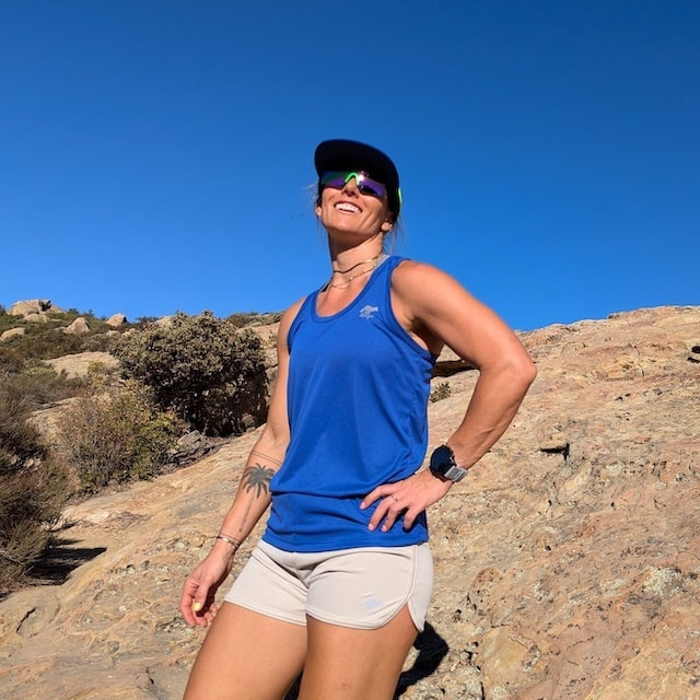 Runyon Women's Royal Blue Racerback Fitness Tank Top - Running, Workout, Gym Singlet - Made In The USA