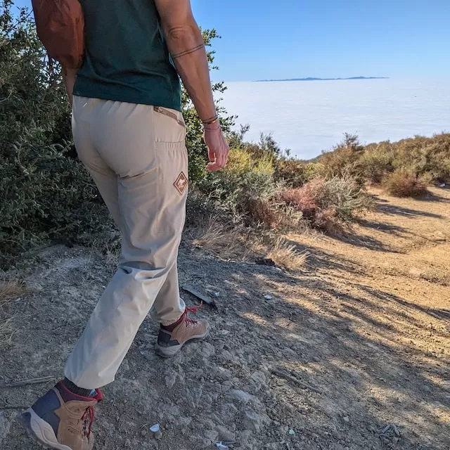 Runyon TrailStash Scrambler - Unisex Khaki Sand Hiking Jogger Pants American Made In USA. Runyon TrailStash Scrambler - Unisex Khaki Sand Hiking Jogger Pants American Made In USA.