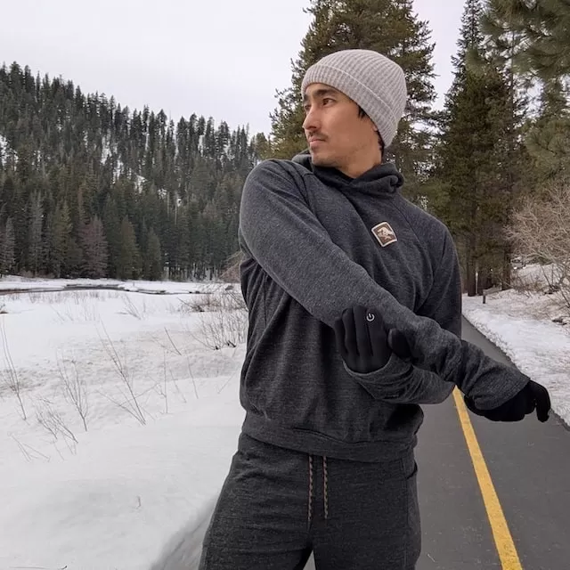 Runyon French Terry Cotton Dark Heather Grey Charcoal Pullover Hoodie Sweatshirt - Hidden Pockets, Thumbholes & Watch Windows - American Made In USA Runyon French Terry Cotton Dark Heather Grey Charcoal Pullover Hoodie Sweatshirt - Hidden Pockets, Thumbholes & Watch Windows - American Made In USA