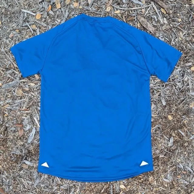 Runyon Mens Royal Blue American Made In USA Running Shirt Performance Moisture Wicking Workout Shirt Runyon Mens Royal Blue American Made In USA Running Shirt Performance Moisture Wicking Workout Shirt
