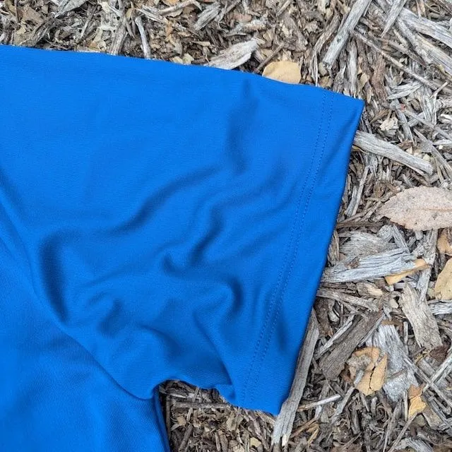 Runyon Mens Royal Blue American Made In USA Running Shirt Performance Moisture Wicking Workout Shirt Runyon Mens Royal Blue American Made In USA Running Shirt Performance Moisture Wicking Workout Shirt