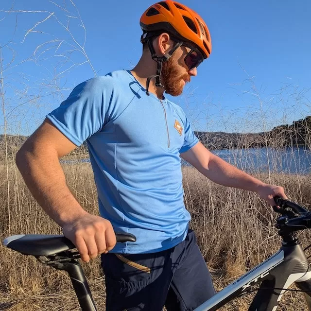 Runyon Men's Classic Cycling Jersey - Sky Blue